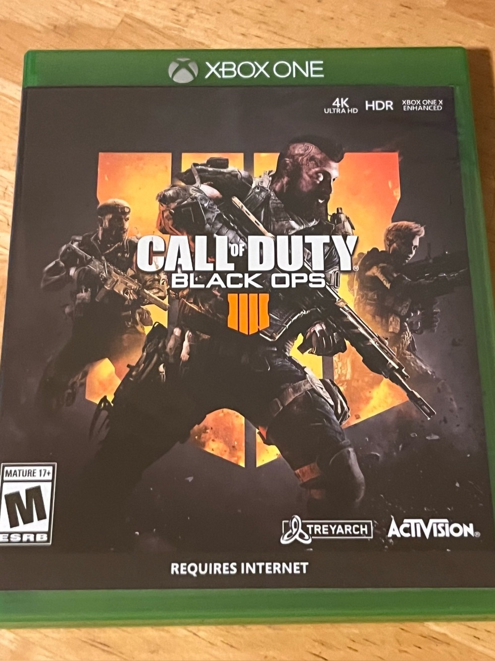 Xbox One Call of Duty: Black Ops 4 - Black/Orange Game Disc
